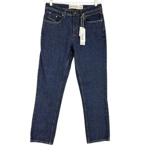 Free Planet Men's Casual Tapered Regular Fit Mid Rise Blue Denim Jean 32x30 NWT